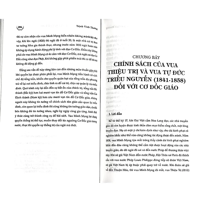 LỊCH SỬ CƠ ĐỐC GIÁO VIỆT NAM THẾ KỶ 16 - 19  * Tác giả TRỊNH VĨNH THƯỜNG 1064531