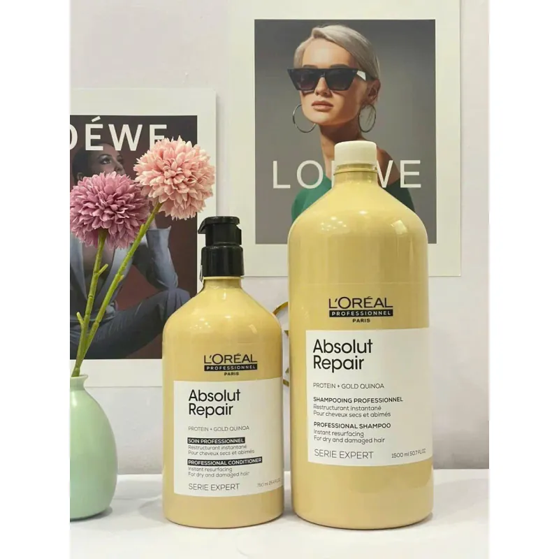 DẦU XẢ L'OREAL ABSOLUT REPAIR GOLD PHỤC HỒI TÓC TOÀN DIỆN 750ML 594751