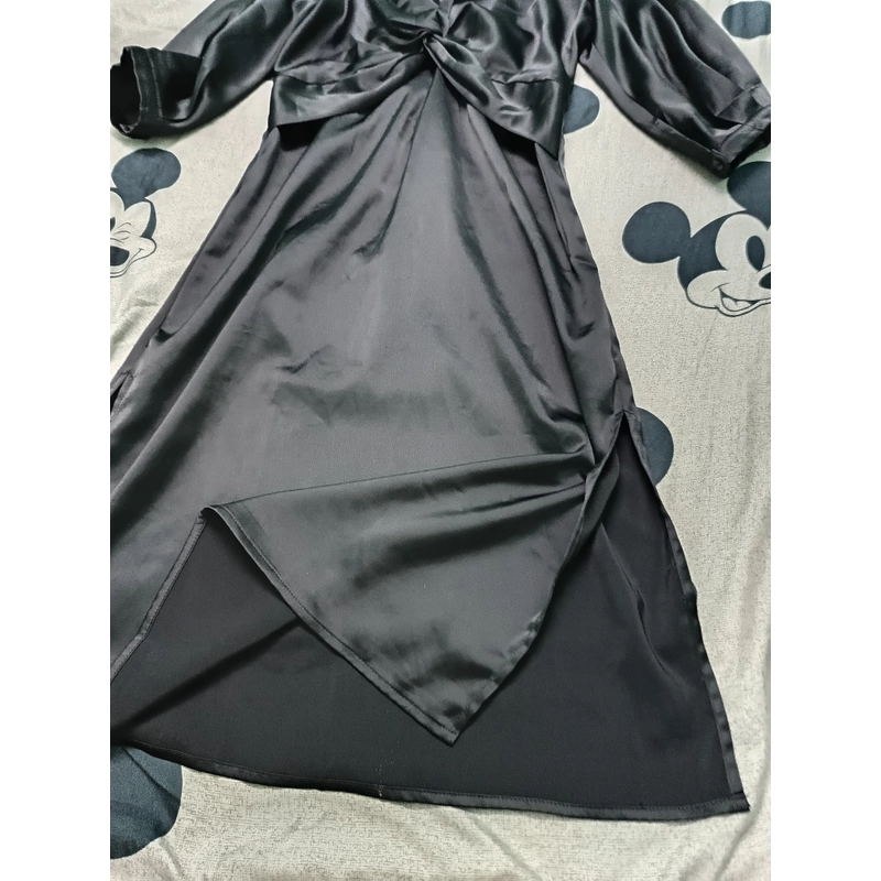 Váy lụa xẻ tà 2 bên  504918