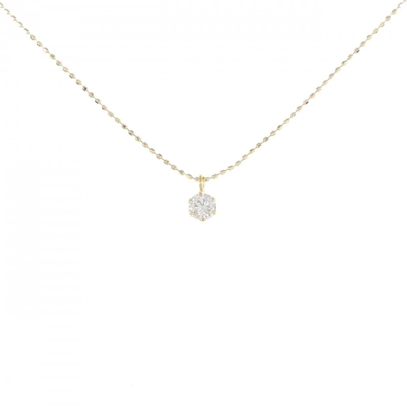 K18YG Solitaire Diamond Necklace 0.219CT - Hàng hiệu Authentic 860583