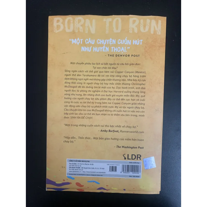 (Sách cũ) Sinh ra để chạy - Born to run - Christopher McDougall 973011