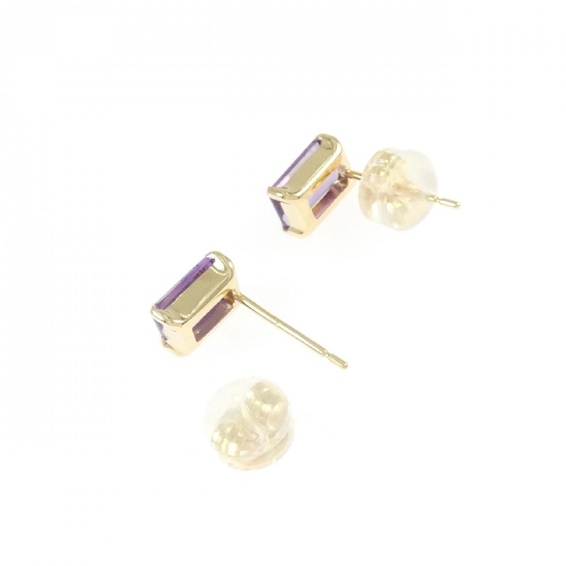 K18YG Amethyst Bông tai 0.80CT - Hàng hiệu Chính hãng 867493