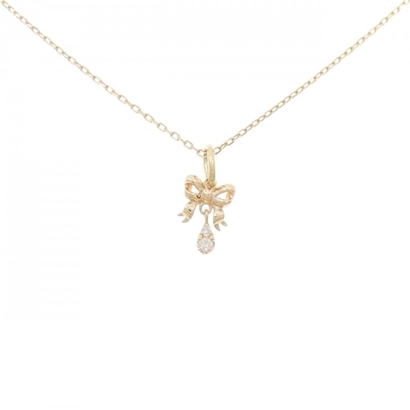 K10YG Ruy băng Dây chuyền kim cương - Hàng hiệu Chính hãng 857885