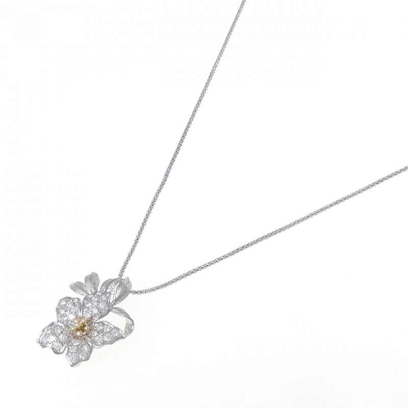 K18WG/K18YG Hoa Đá Kim Cương Dây Chuyền 1.00CT - Hàng hiệu Chính hãng 859781