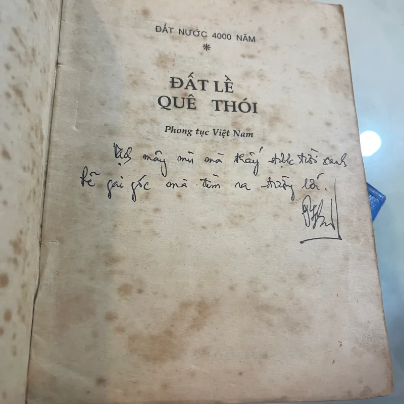 ĐẤT LỀ QUÊ THÓI - NHẤT THANH  1001386