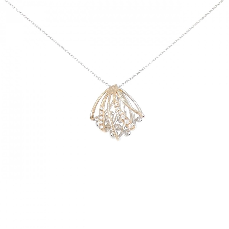 Dây chuyền kim cương PT900/K18PG/PT850 0.37CT - Hàng hiệu Chính hãng 860734