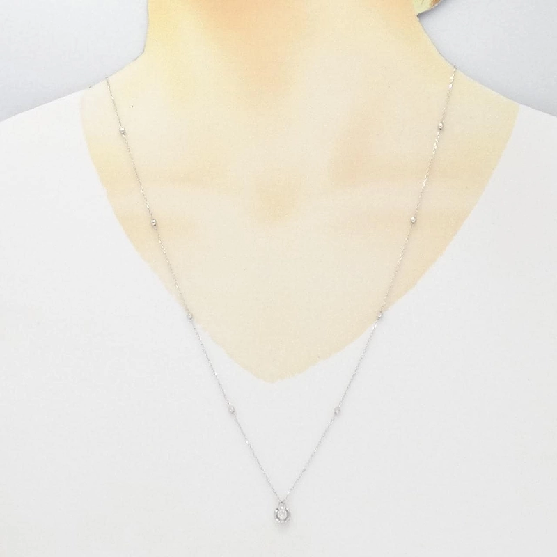 K18WG Dây chuyền kim cương 0.138CT - Hàng hiệu Chính hãng 861778