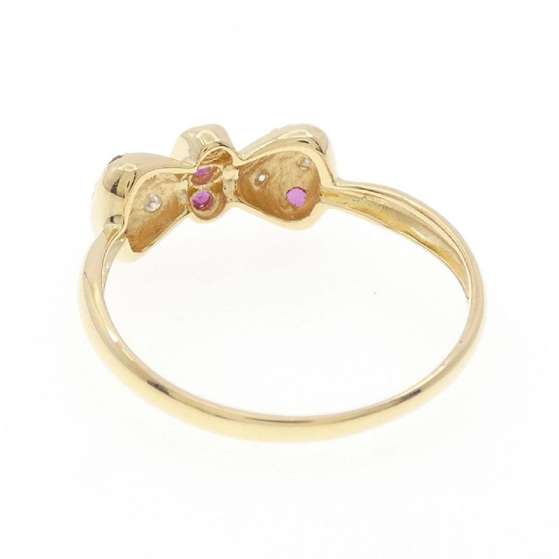 Nhẫn Ruby Ruy-băng K18YG - Hàng hiệu Chính hãng 855279