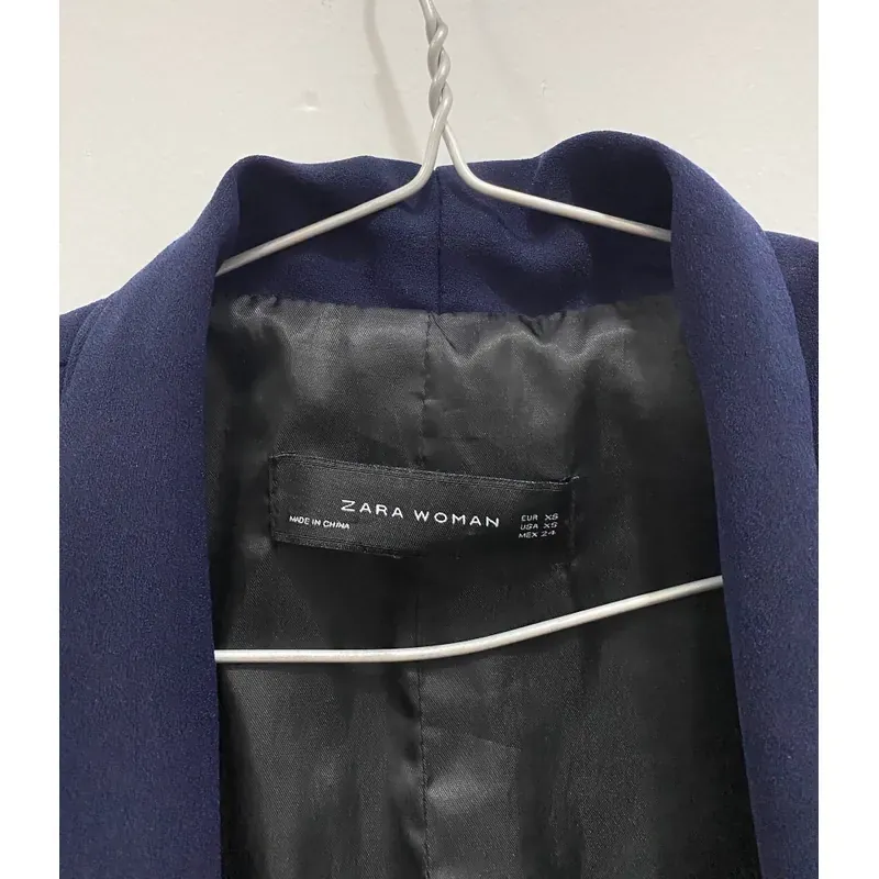 MỚI 90%***ZARA WOMAN BASIC* VEST BLAZER MÀU XANH* TẶNG BẠN QUÀ 0Đ FREESHIP 591594