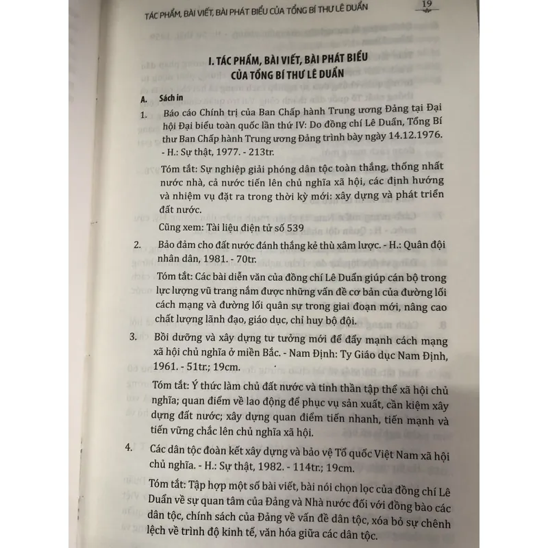 Tổng bí thư Lê Duẩn - Thư mục và tác phẩm chọn lọc 706332