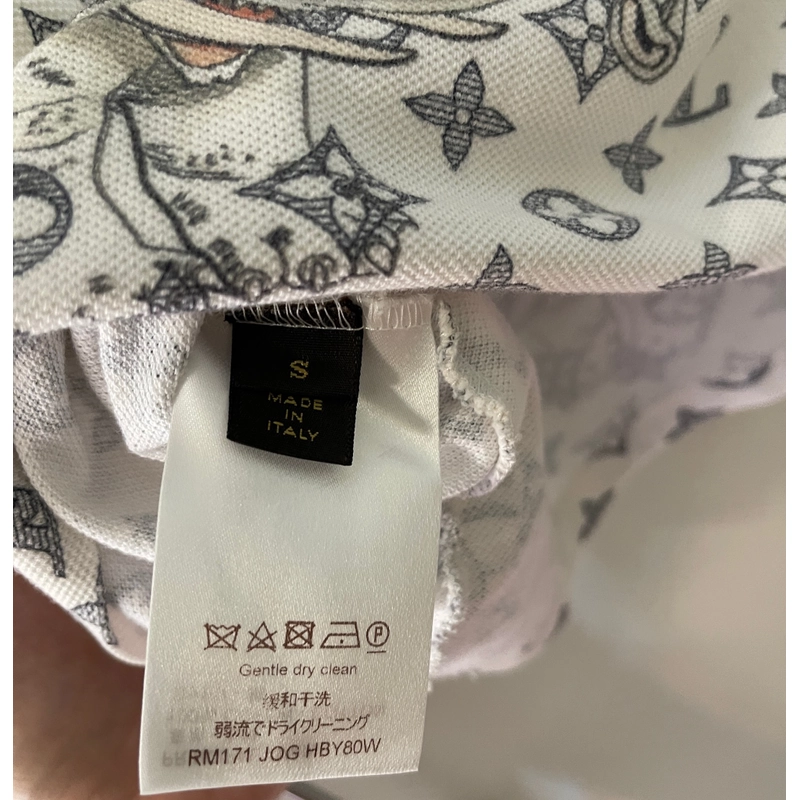 Áo Polo nam LV chapman size S used 497140