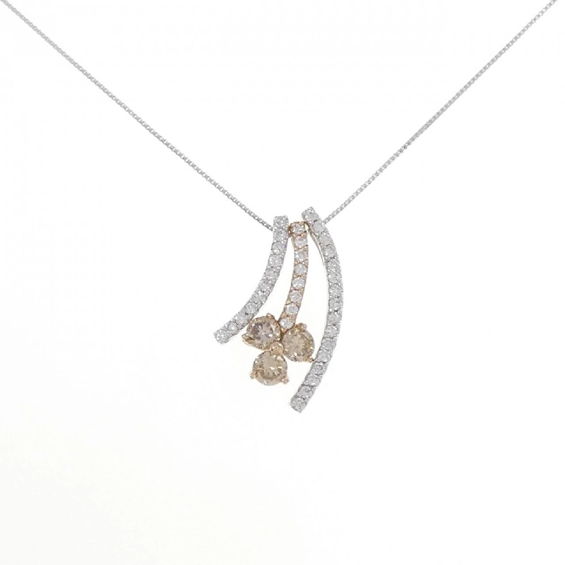 K18WG/K18PG 2WAY Dây chuyền kim cương 1.00CT - Hàng hiệu Chính hãng 865070