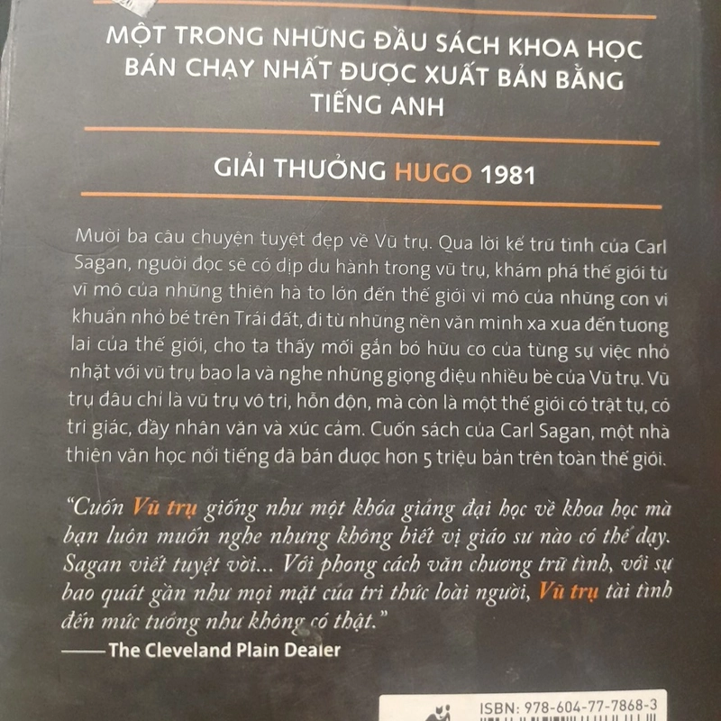 Carl Sagan - VŨ TRỤ, sự tiến hóa, sự sống và nền văn minh 525334