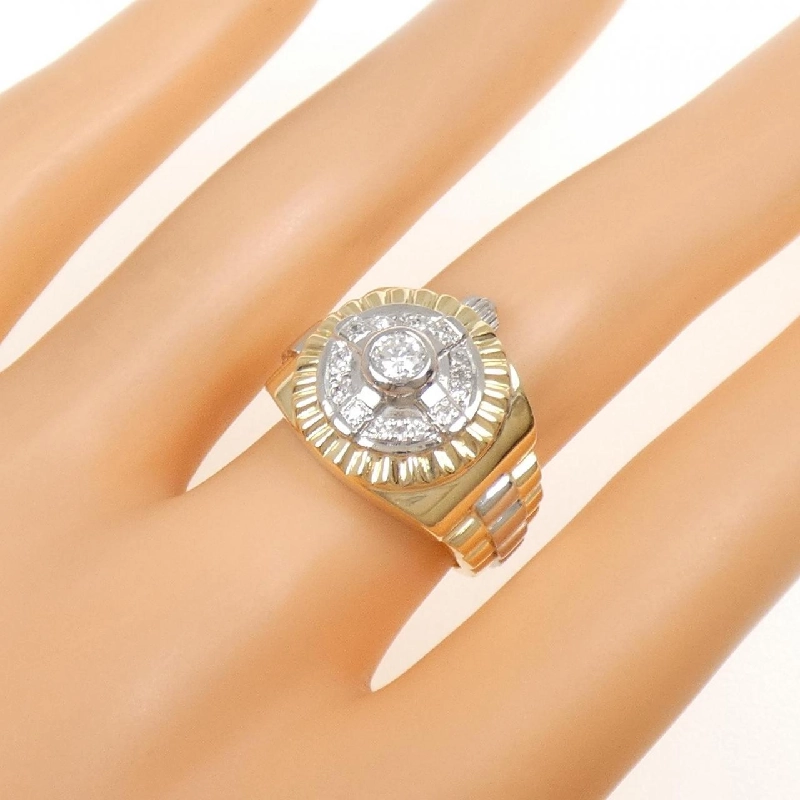 Nhẫn kim cương K18YG/PT900 0.30CT - Hàng hiệu chính hãng 854917