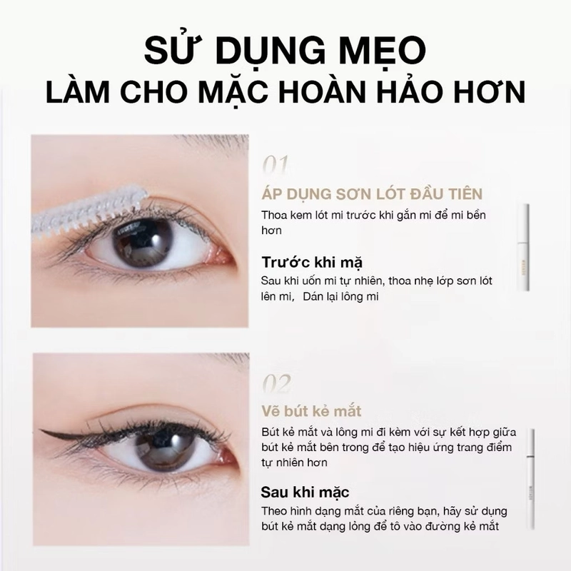 Mi giả từ tính WOSADO- hệ PU: lụa mềm đen 391835