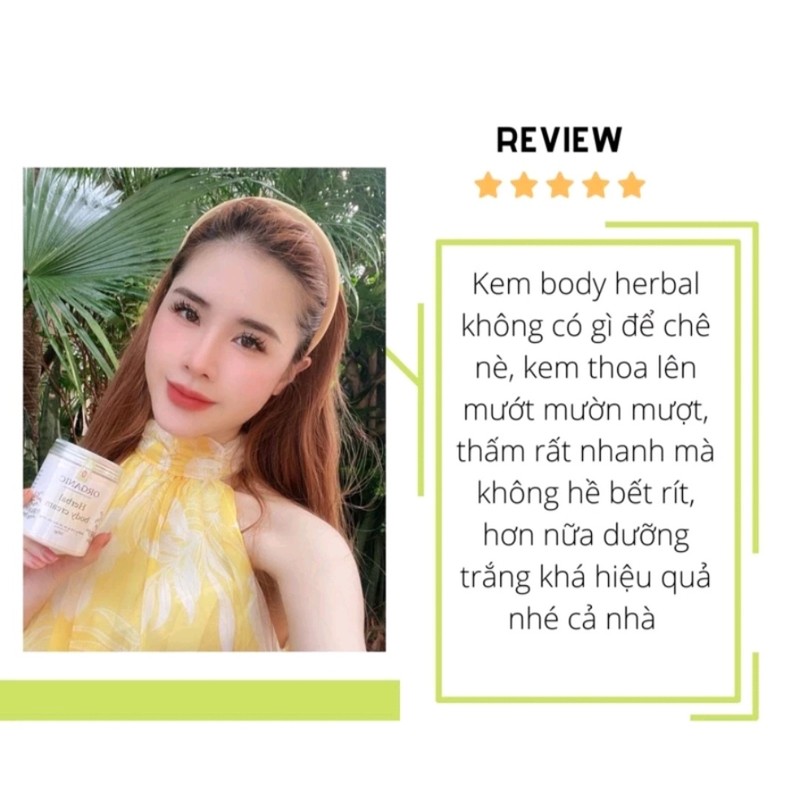 Kem body trắng da Herbal Natural [ 300GR ][ Trắng bật tông chỉ sau 14 ngày ] 143972