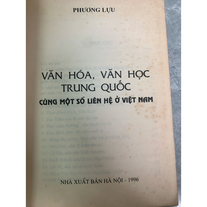 Văn hoá, văn học Trung Quốc cùng một số liên hệ ở Việt Nam 279107