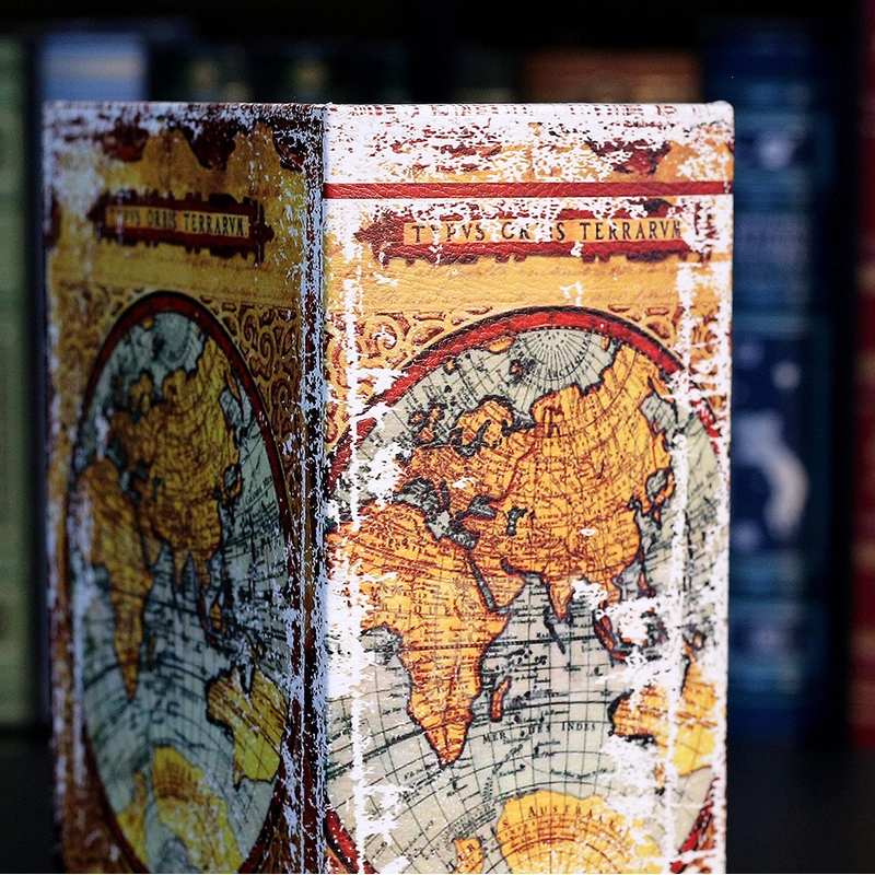 Hộp khăn giấy hình cuốn sách cổ (Mẫu Bản Đồ Thế Giới Cổ “Typus Orbis Terrarum”) 497110