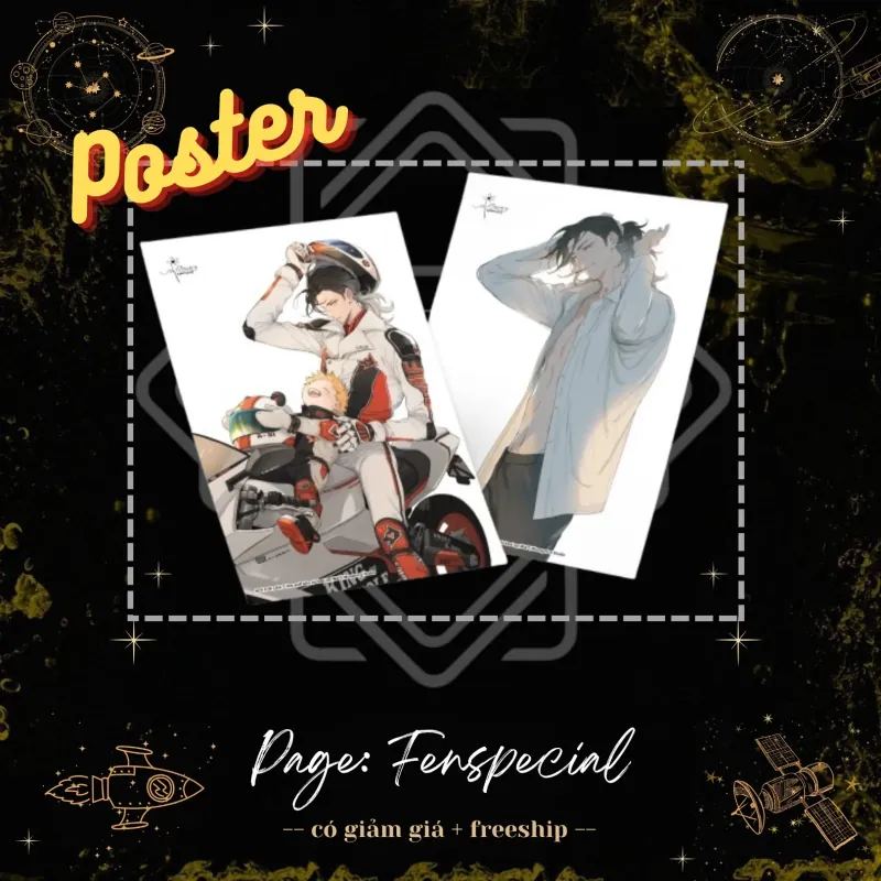 Chỉ Phụ Kiện: 2 Poster - Sói Đầu Đàn Và Cún Nhỏ - Tập 2 - Fenspecial 977388