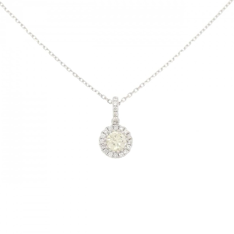 750WG/K18WG Dây chuyền kim cương 0.464CT - Hàng hiệu Chính hãng 860446