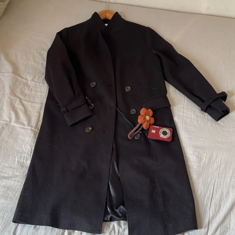 Áo dạ dài JM sz M màu đen mới mặc được vài lần 998461