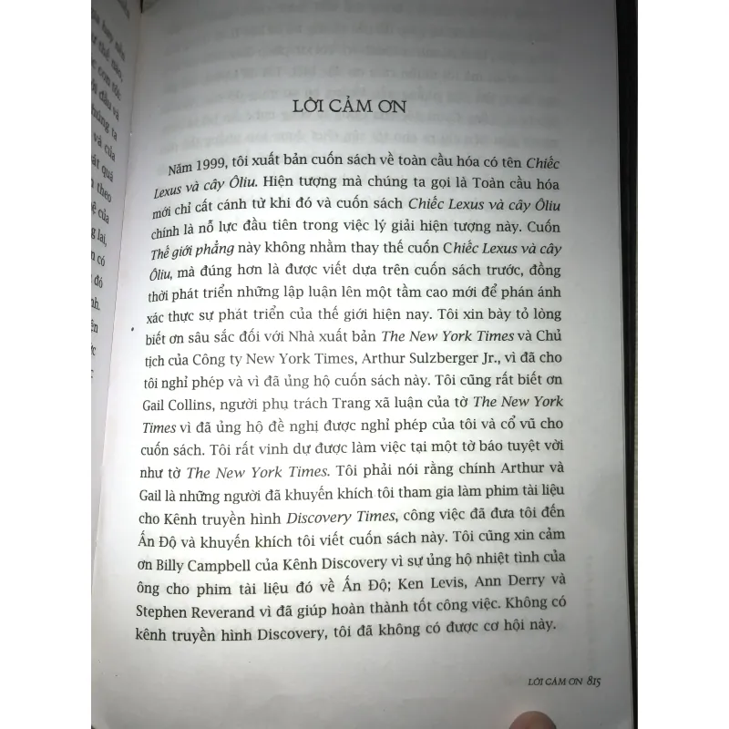 Thế Giới Phẳng Tóm Lược Lịch Sử Thế Giới Thế Kỷ 21-Thomas l.friedman 937100