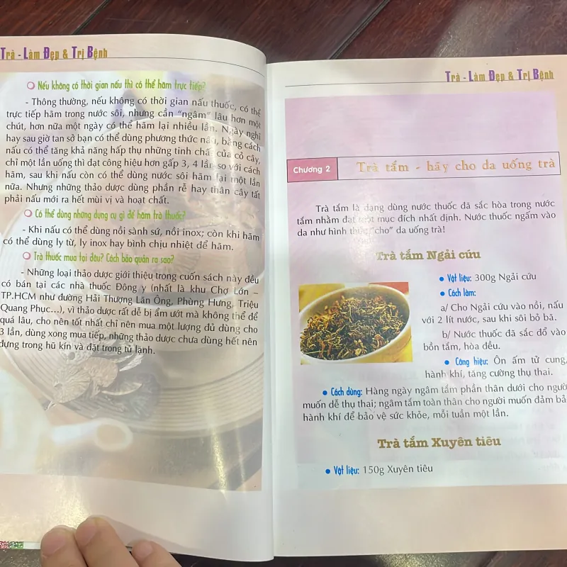 TRÀ LÀM ĐẸP VÀ TRỊ BỆNH - sách sức khoẻ dinh dưỡng - CHỦ BIÊN VÂN VŨ  1038195