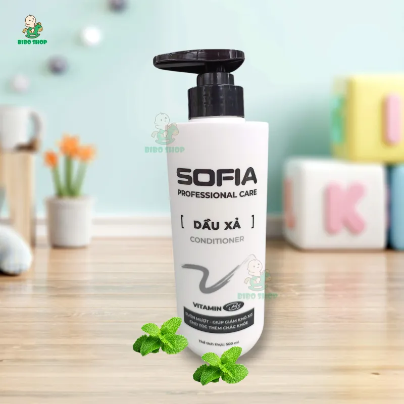 DẦU GỘI, DẦU XẢ TINH DẦU BẠC HÀ SOFIA (500ML/1Chai) - MÁT LẠNH SẠCH GÀU 553585