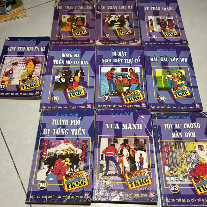 Tứ quái TKKG - Stefan Wolf (10 cuốn) 777764