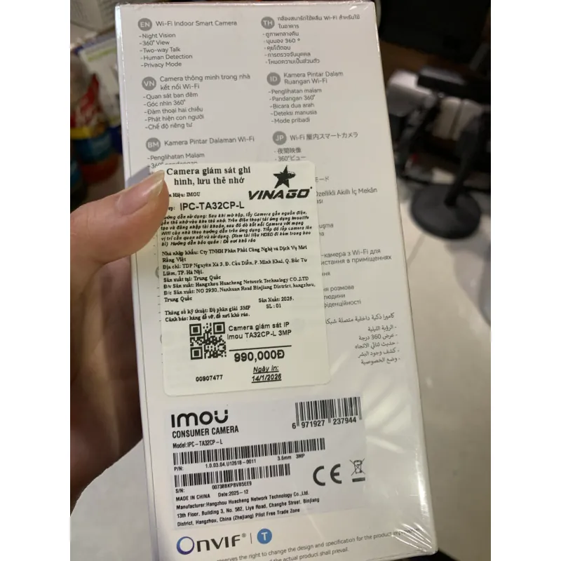 Camera giám sát IP IMOU TA32CP-L 3.6mm 3MP 796116