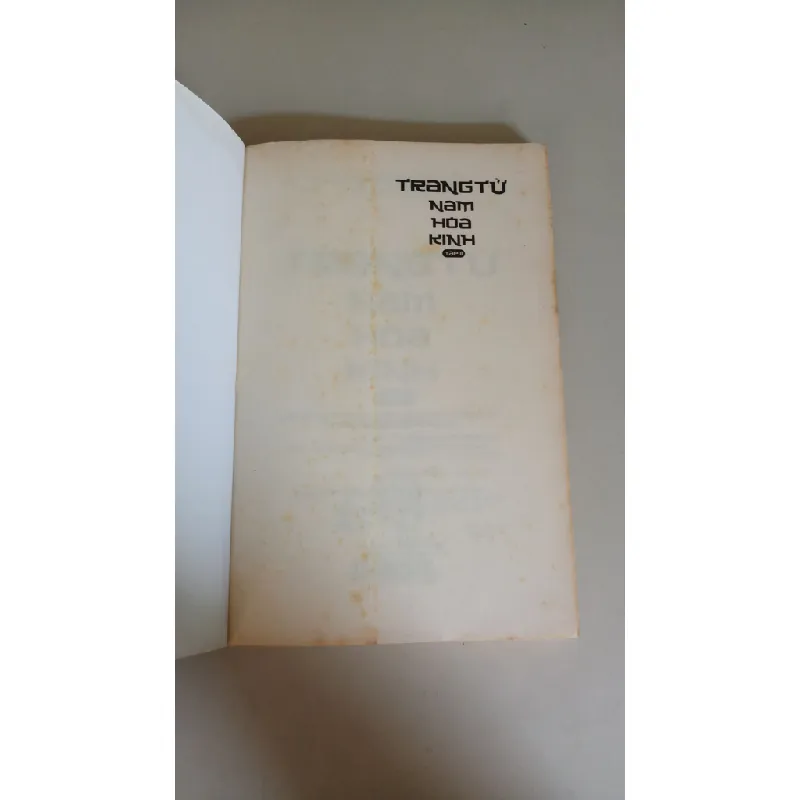 Trang tử nam hoa kinh tập 2 mới 70% ố nhiều 2014 Nguyễn Duy Cần [1301] SÁCH VĂN HỌC 369983