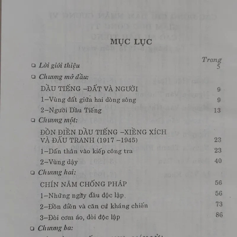 LỊCH SỬ PHONG TRÀO CÔNG NHÂN Dầu TIẾNG  562389