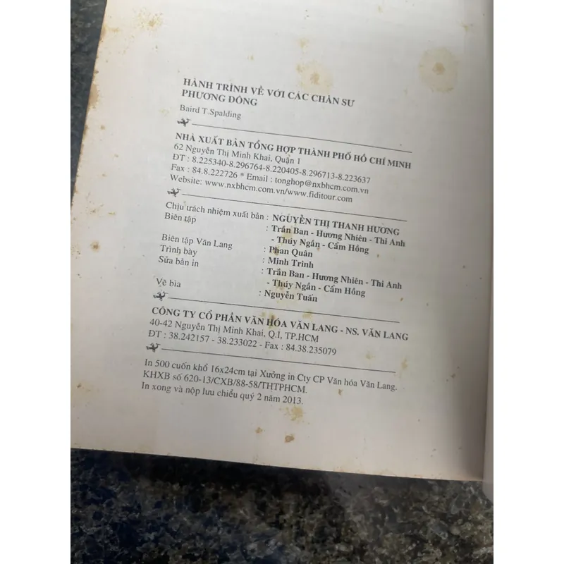Hành trình về với các chân sư Phương Đông Baird T. Spalding 713224