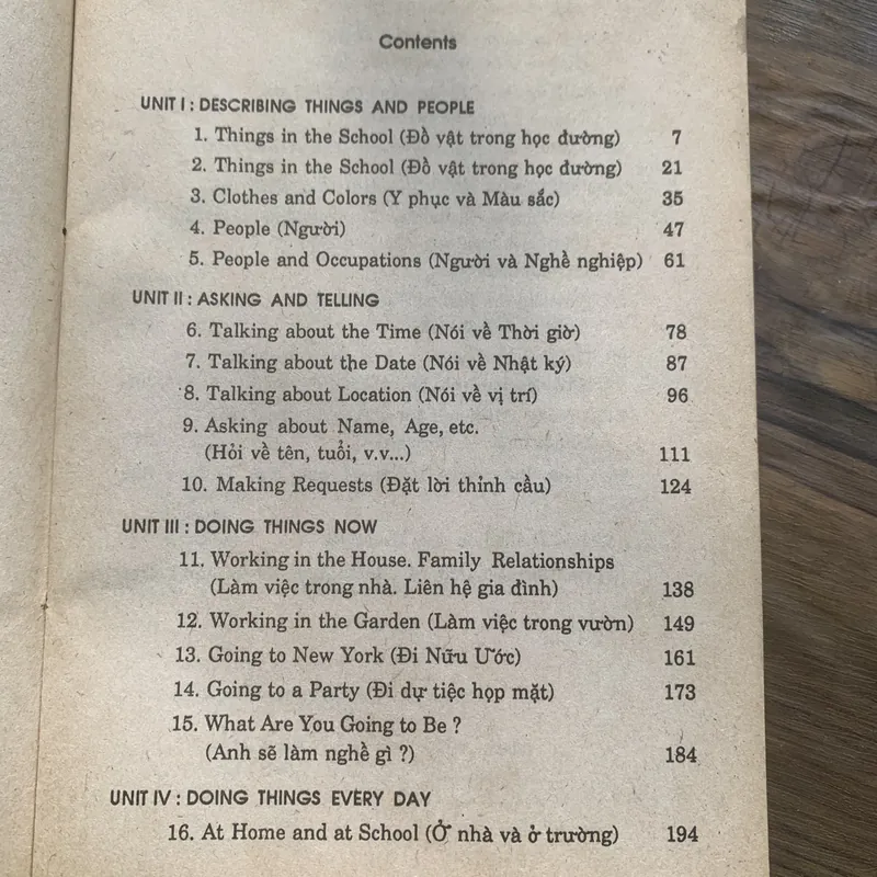 Song ngữ: English for Today, book one  735410