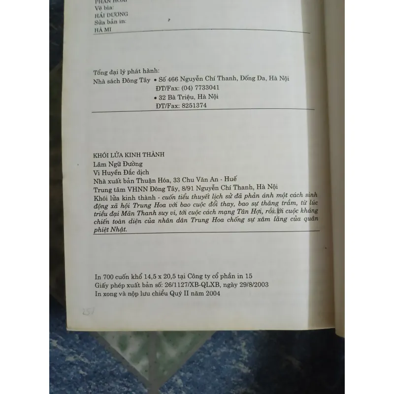 Khói lửa kinh thành - Lâm Ngữ Đường 561464