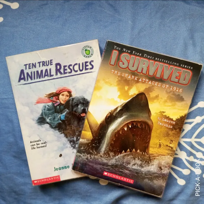 Combo 2 truyện luyện đọc Tiếng Anh 10 True Animal Rescues và I Survived 711856