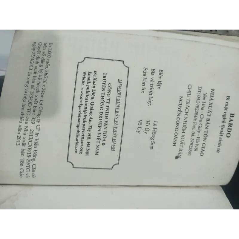 Bardo Bí Mật Nghệ Thuật Sinh Tử 1002044