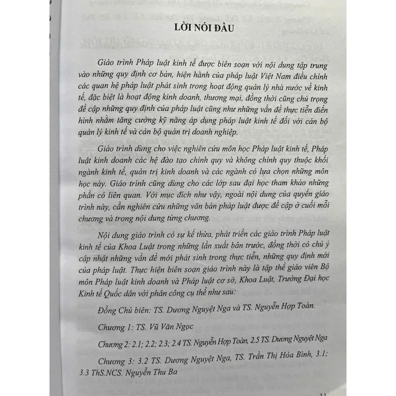 GIÁO TRÌNH PHÁP LUẬT KINH TẾ 702209
