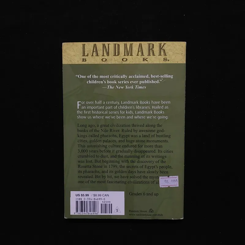 [Sách Cũ Ngoại Văn] The Pharaohs of Ancient Egypt (Landmark Books) 780693