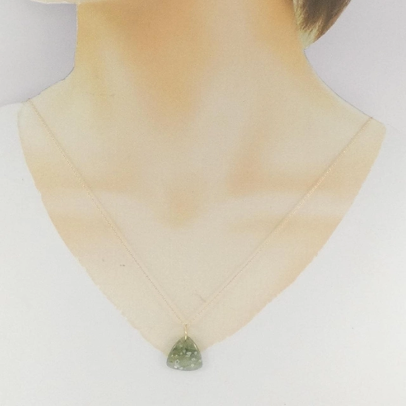 K10YG Jasper Necklace - Hàng hiệu Authentic 861981