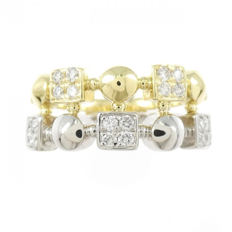 Nhẫn kim cương 750YG/PT900 0.31CT 668783