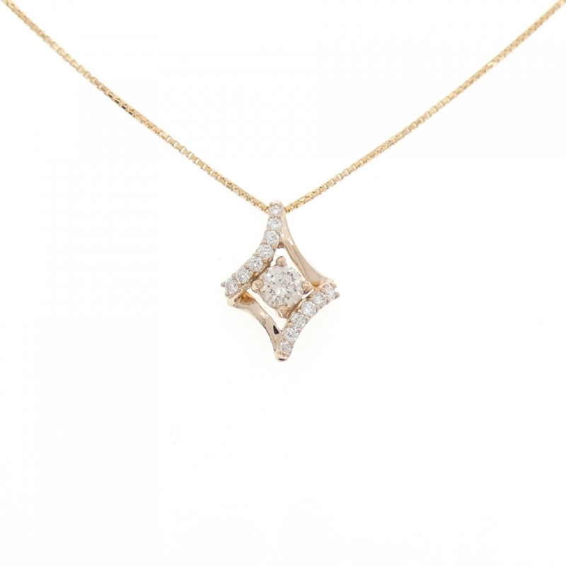 K18PG Dây chuyền kim cương 0.306CT - Hàng hiệu Authentic 860273