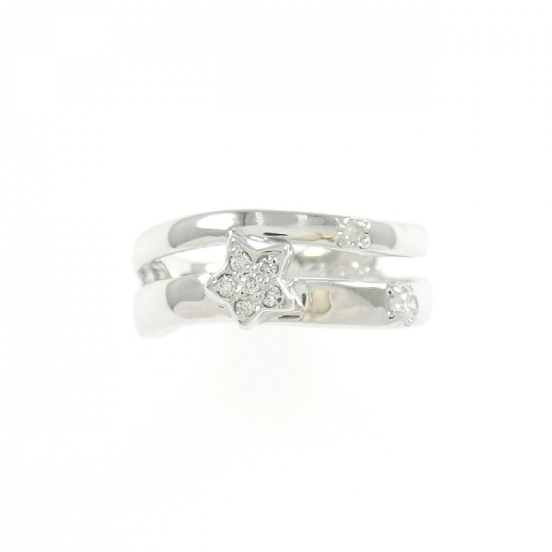 K18WG Nhẫn hồng ngọc kim cương - Hàng hiệu Authentic 854588