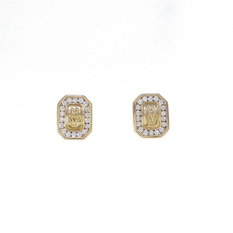 Khuyên tai logo HW Harry Winston - Hàng hiệu Authentic 844034