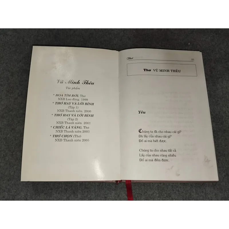 CHỌN - THƠ VŨ MINH THÊU 729595