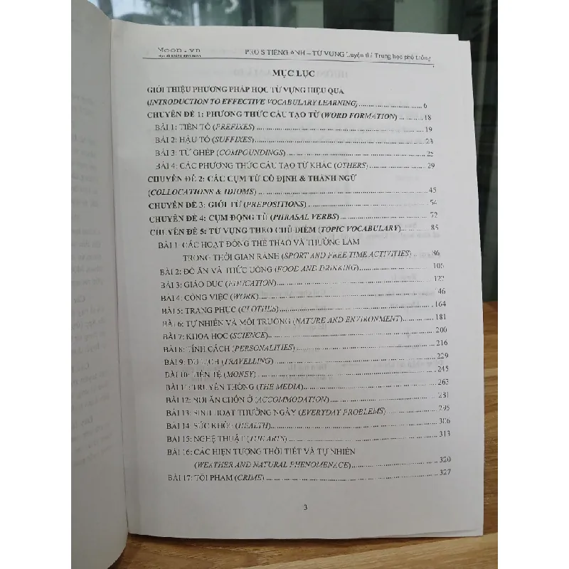 Pro S – Tiếng Anh: Từ vựng luyện thi Trung học Phổ thông – Phan Điệu 561492