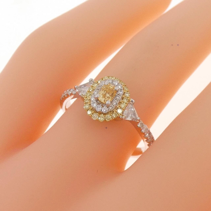 Nhẫn kim cương K18WG/K18YG 0.155CT - Hàng hiệu Authentic 854748