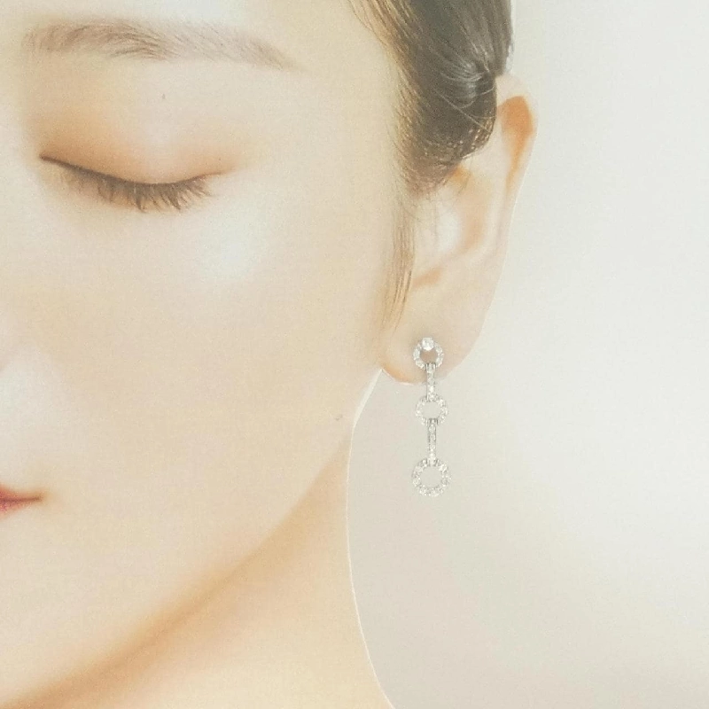 K18WG Bông tai kim cương - Hàng hiệu Authentic 867749