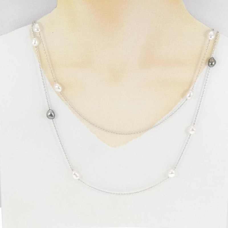 Mikimoto Dây chuyền ngọc trai trắng và bộ vòng tay - Hàng hiệu Authentic 838903