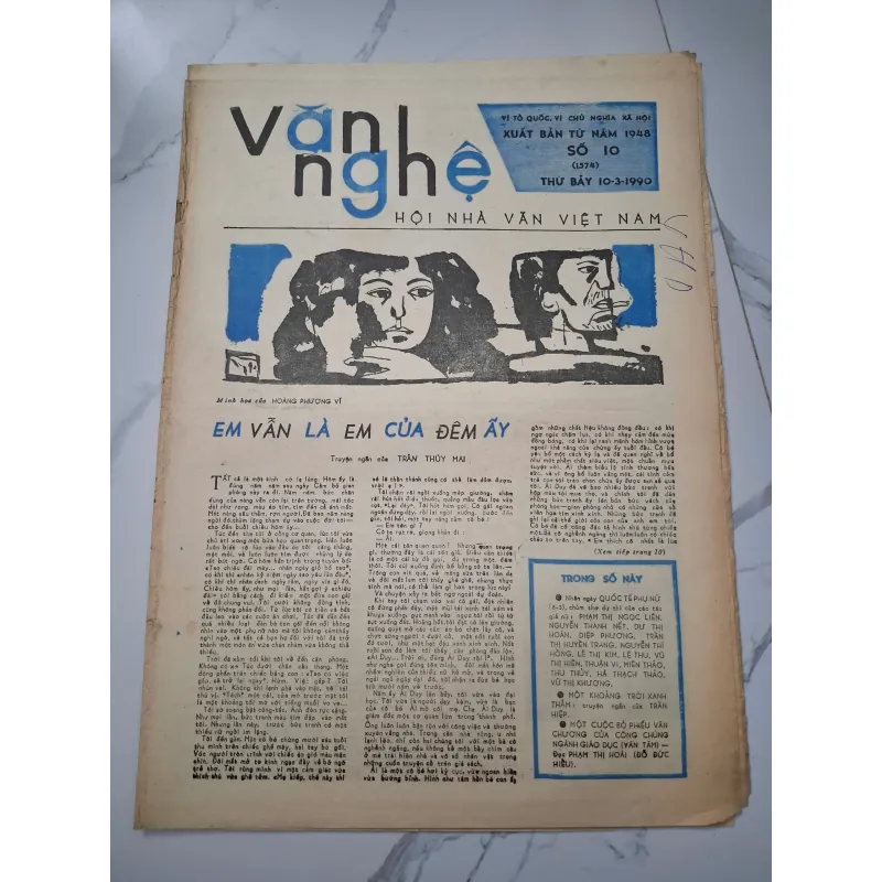 Báo Văn Nghệ số 10 (1574) - Trần Thùy Mai - Truyện ngắn 960043